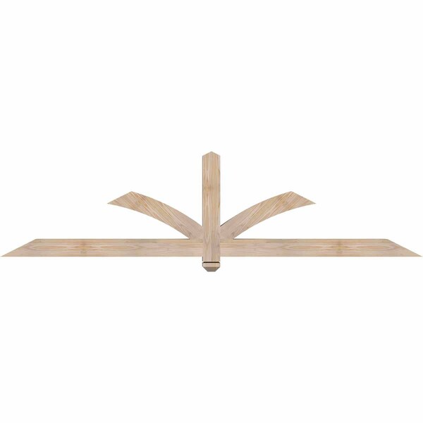 Ekena Millwork Redmond Smooth Timber Gable Bracket, Douglas Fir, 84"W x 21"H x 3 1/2"D x 3 1/2"F, 6/12 Pitch GBW084X21X0404RED00SDF - main